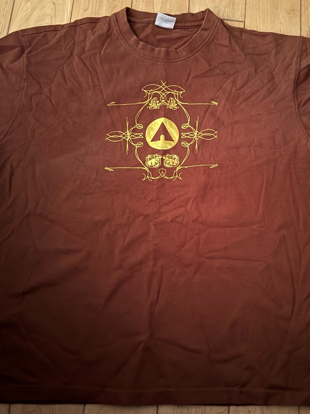 Airwalk Brown Short Sleeve Tee with Gold Graphic